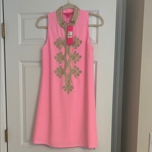 Lilly Pulitzer Pink and Gold Dress